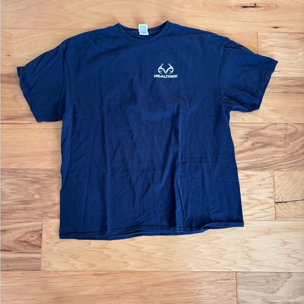 Realtree Blue Crew Neck T-Shirt
